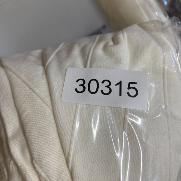 New Structure Sweater Pullover Women XL White Knit High Neck Long Sleeve Cotton - Picture 9 of 9